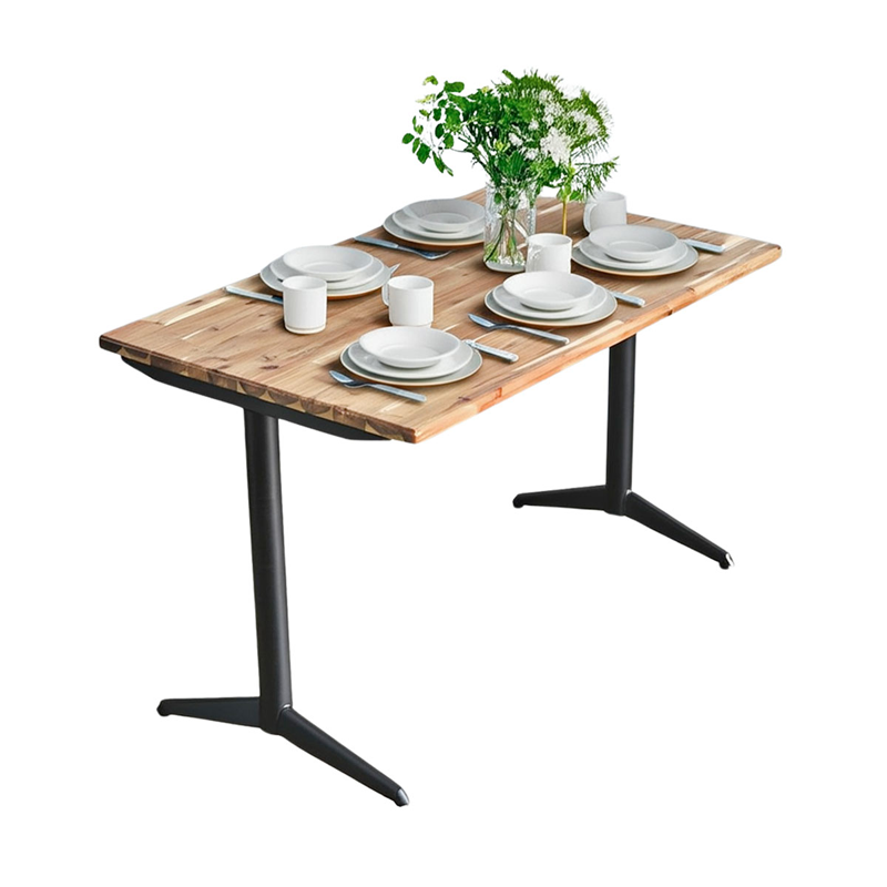 Bàn chữ nhật 120x70cm gỗ tràm chân sắt