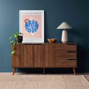 Tủ decor phong cách mộc tối giản